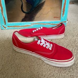 size 8.5 red vans